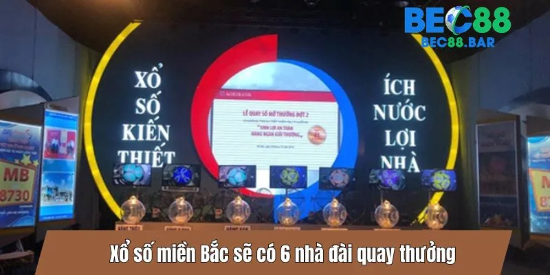 Xổ số miền Bắc sẽ có 6 nhà đài quay thưởng